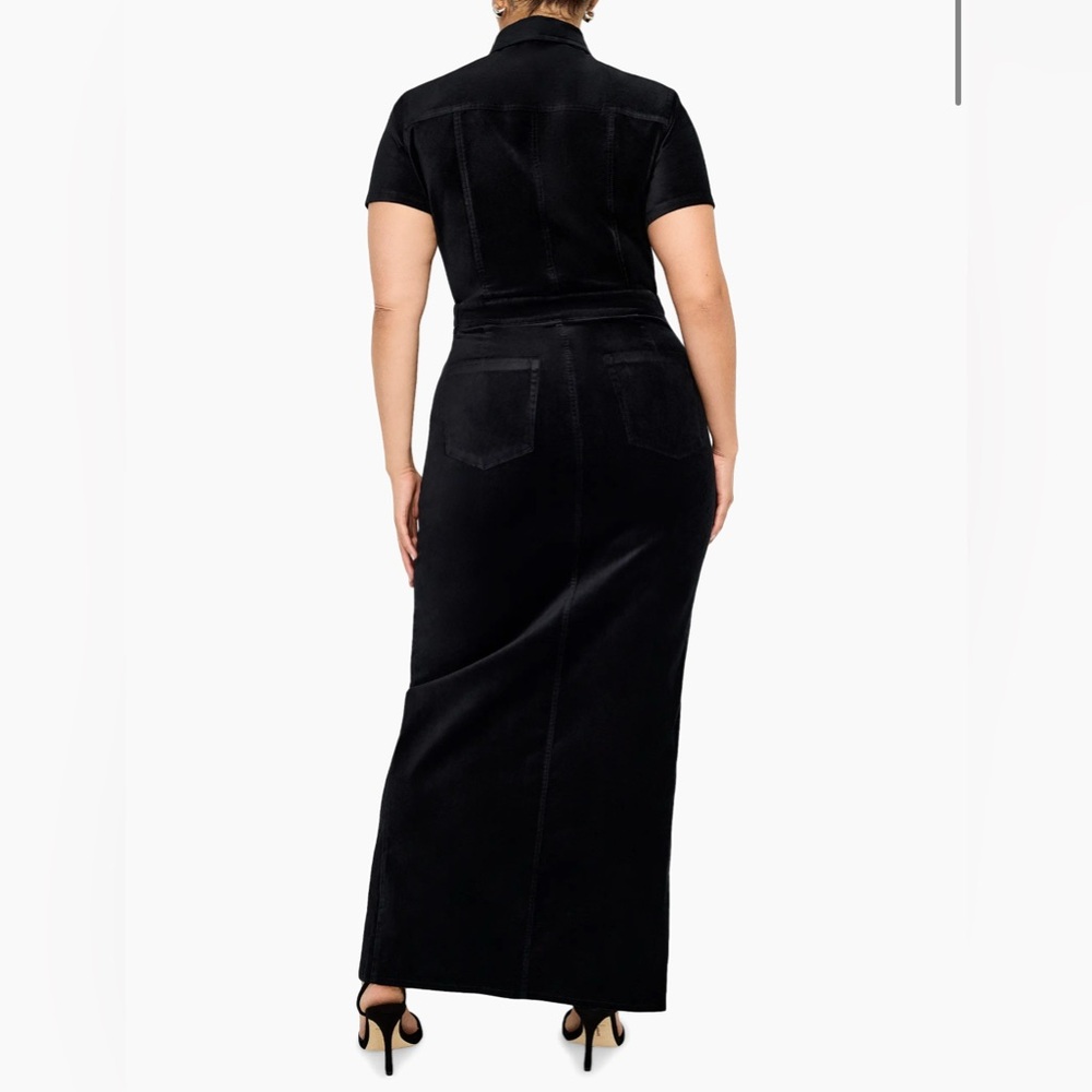 NWT Good American Fit for Success Velvet Maxi Dress - Picture 6 of 7